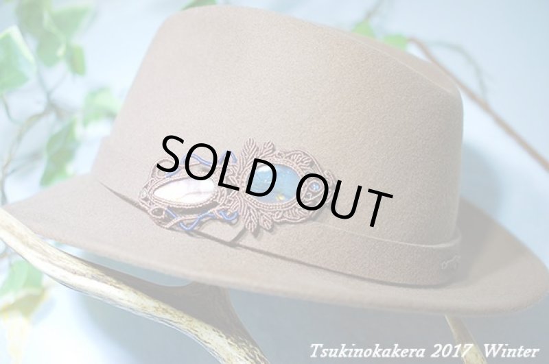 画像3: ★2017年謹賀新年★月のかけらハっト:一点限定:ブルーラブラドライトとピンクラブラドライトのデザインマクラメハット (3)