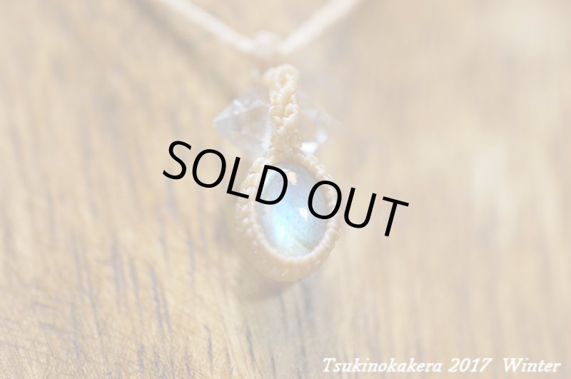 画像2: ★2017WINTER ★大人気小粒のかけらシリーズ発表!ロイヤルラブラドライトとハーキマーダイヤモンドのデザイン小粒ネックレス (2)