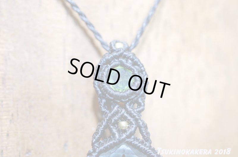 画像5: ☆04/23UP☆グリーンクォーツファセット六芒星×ペリドット小粒デザイン:14金GF入り:皐月の一点物アクセサリー:六芒星の願い (5)