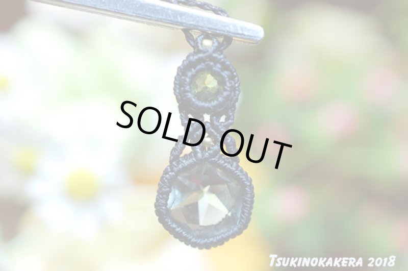 画像7: ☆04/23UP☆グリーンクォーツファセット六芒星×ペリドット小粒デザイン:14金GF入り:皐月の一点物アクセサリー:六芒星の願い (7)