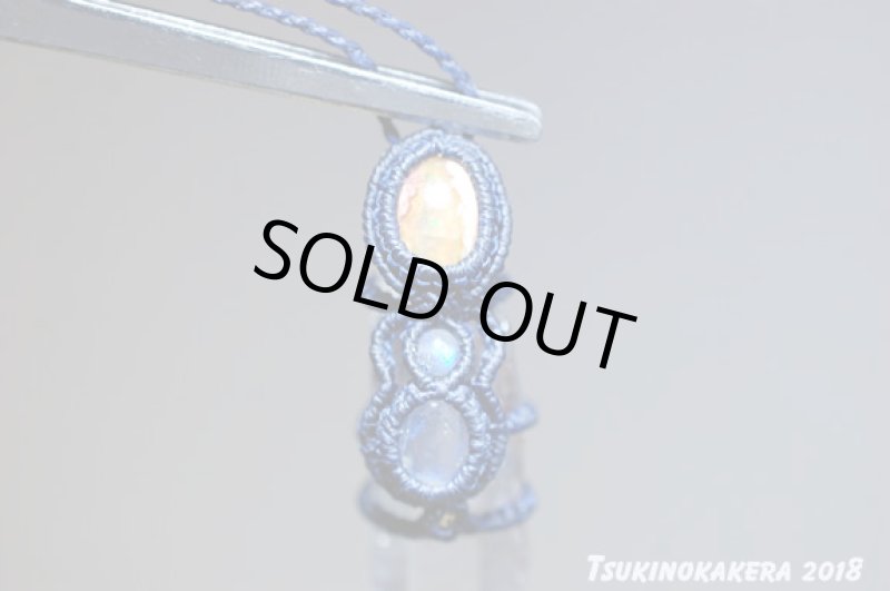 画像9: ☆07/20UP☆10周年ありがとう☆ガネーシャヒマール水晶×ロイヤルムーンストーン：小粒デザインマクラメジュエリー！18金：シルクロード (9)