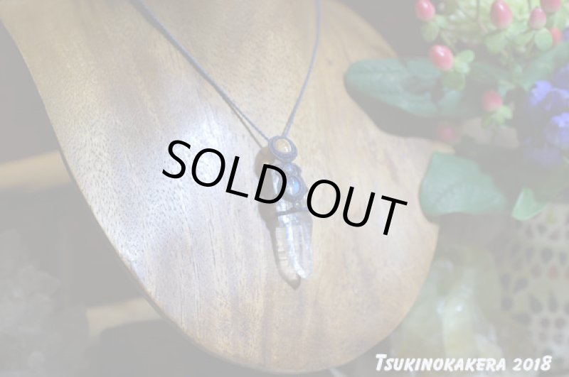 画像4: ☆07/20UP☆10周年ありがとう☆ガネーシャヒマール水晶×ロイヤルムーンストーン：小粒デザインマクラメジュエリー！18金：シルクロード (4)