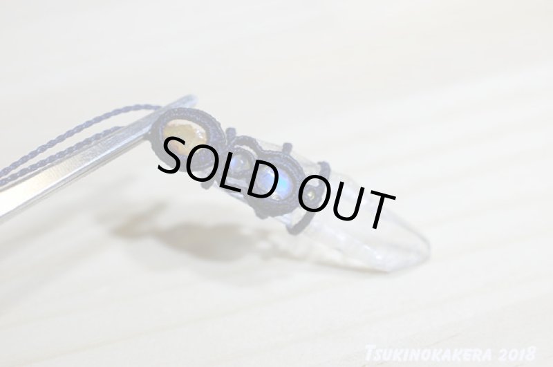 画像11: ☆07/20UP☆10周年ありがとう☆ガネーシャヒマール水晶×ロイヤルムーンストーン：小粒デザインマクラメジュエリー！18金：シルクロード (11)