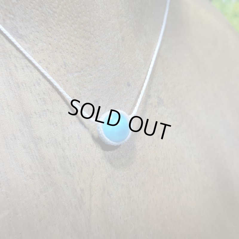 画像3: ☆04/13UP☆ Love & Peace 小粒のラリマーちゃん:小粒のマクラメジュエリー:ハイクオリティラウンドラリマー10mm:ラウンドラリマーちゃん4 (3)