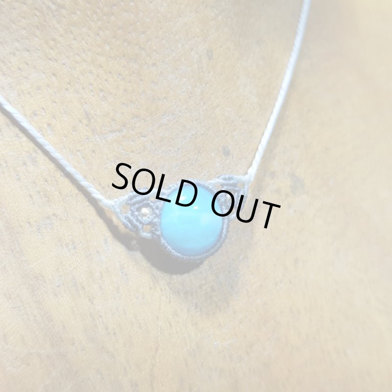 画像3: ☆04/13UP☆ Love & Peace 小粒のラリマーちゃん:小粒のマクラメジュエリー:ハイクオリティラウンドラリマー10mm:ラウンドラリマーちゃん2 (3)