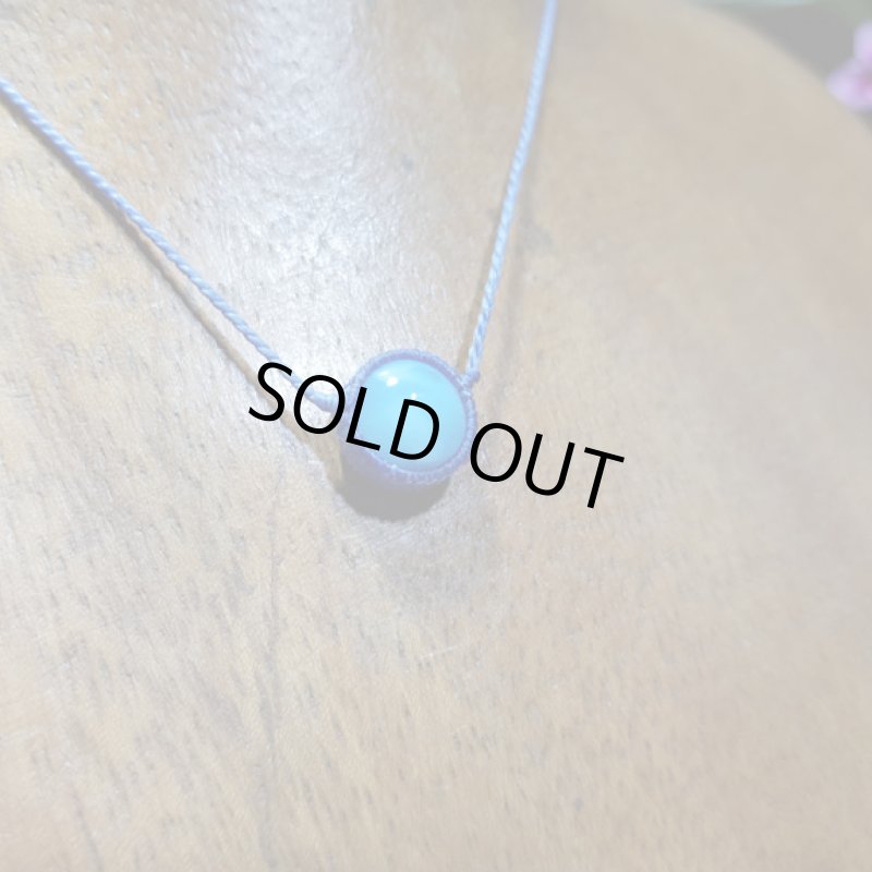 画像3: ☆05/13UP☆ Love & Peace 小粒のラリマーちゃん：小粒のマクラメジュエリー：ハイクオリティラウンドラリマー10mm:ラウンドラリマーちゃん5 (3)