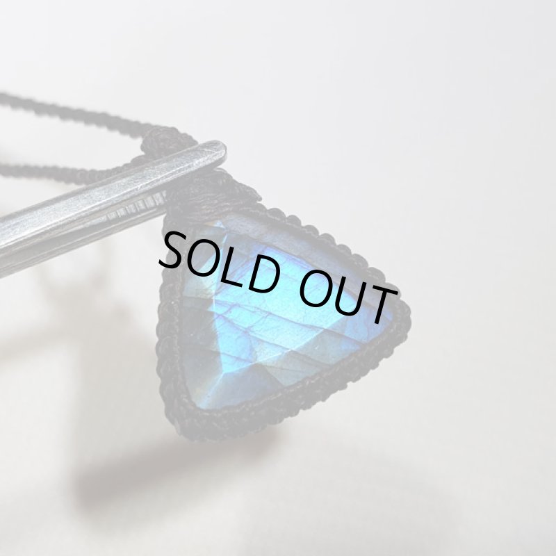 画像6: ☆05/14UP☆宝石カットラブラドライト！石のキラキラ&カットのキラキララブラドライト：トライアングルスカイ (6)