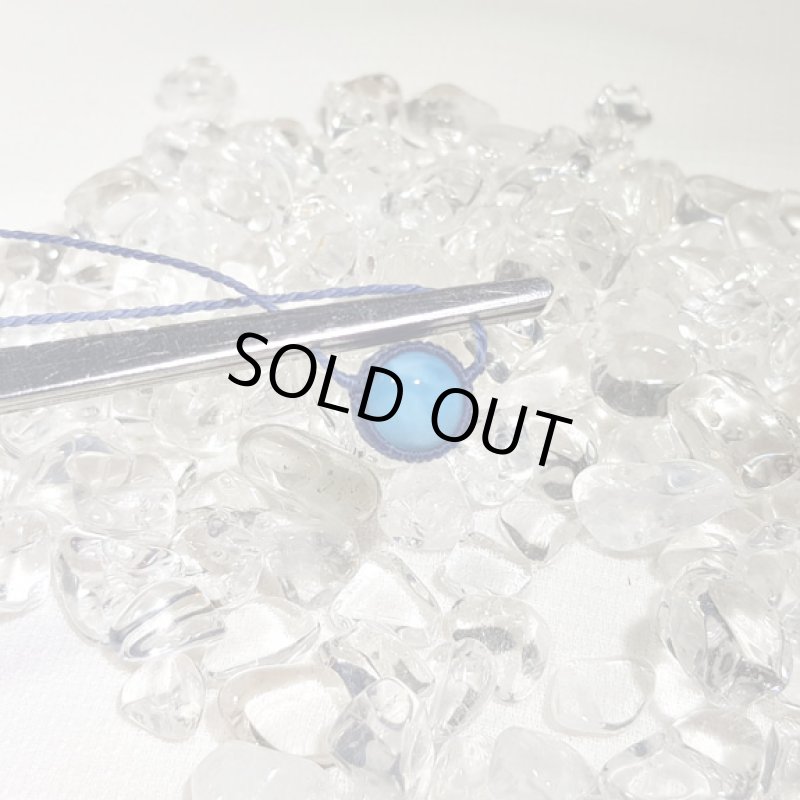 画像4: ☆05/13UP☆ Love & Peace 小粒のラリマーちゃん：小粒のマクラメジュエリー：ハイクオリティラウンドラリマー10mm:ラウンドラリマーちゃん5 (4)