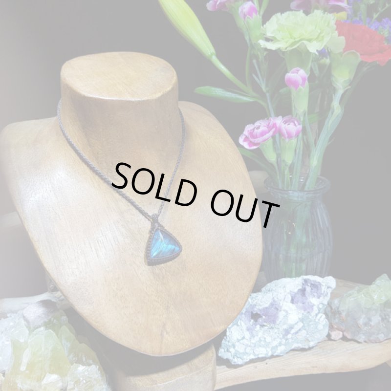 画像2: ☆05/14UP☆宝石カットラブラドライト！石のキラキラ&カットのキラキララブラドライト：トライアングルスカイ (2)