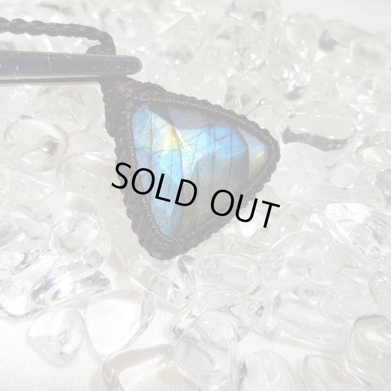 画像5: ☆05/14UP☆宝石カットラブラドライト！石のキラキラ&カットのキラキララブラドライト：トライアングルスカイ (5)