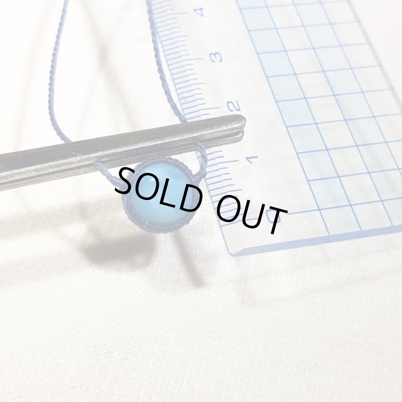 画像5: ☆05/13UP☆ Love & Peace 小粒のラリマーちゃん：小粒のマクラメジュエリー：ハイクオリティラウンドラリマー10mm:ラウンドラリマーちゃん5 (5)