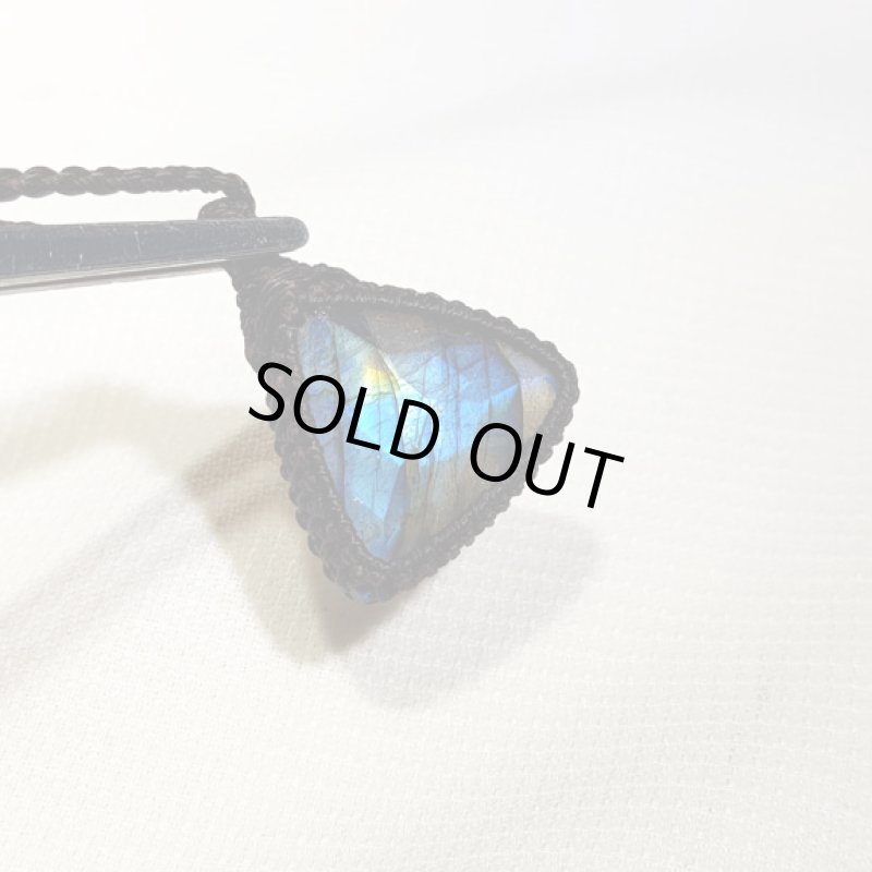 画像4: ☆05/14UP☆宝石カットラブラドライト！石のキラキラ&カットのキラキララブラドライト：トライアングルスカイ (4)