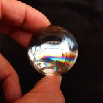 画像2: ☆06/10UP☆虹の世界へようこそ、アイリスクォーツ丸玉がついに登場！42mm虹の屈折の出る奇跡のレインボー (2)