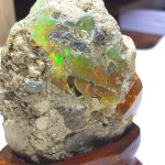 画像3: ☆06/10UP☆(*^^)vエチオピアンオパール×激レア母岩付き完全ナチュラル原石。奇跡のレインボーシラー。透明度抜群：虹色キラキラ：トップクオリティ：虹の世界へようこそ (3)