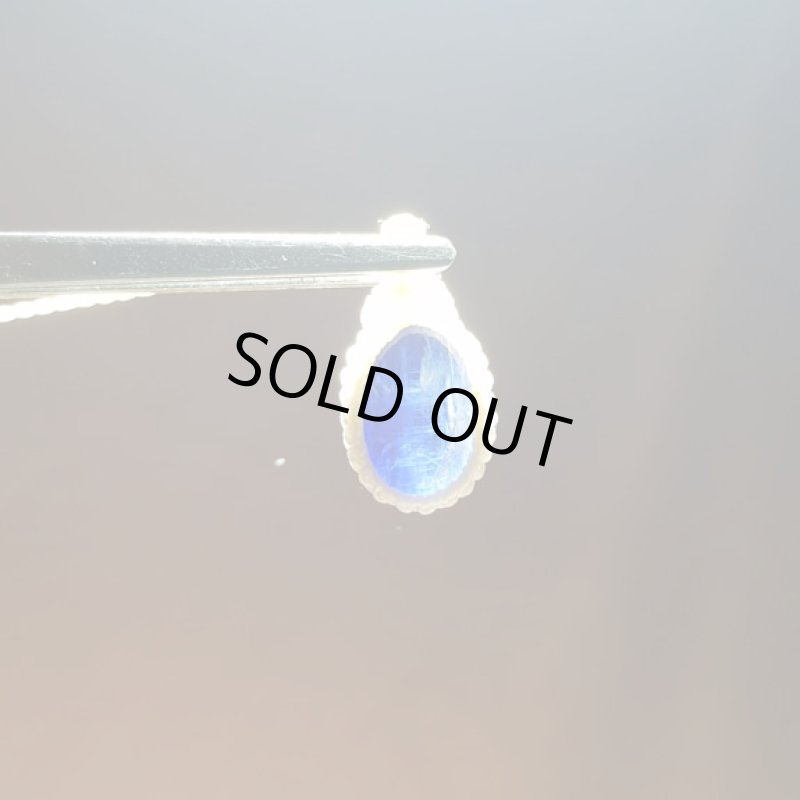 画像4: ☆06/10UP☆美しいヒマラヤの宝石。17*11mm激レア最高クオリティナチュラルブルーカイヤナイトカボション!最高品質:ヒマラヤの青い光2 (4)