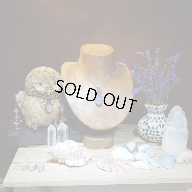 画像2: ☆11/05☆一点物、ローズクォーツ×ロイヤルブル-ムーンストーン:14金GF入り:愛をはぐくみ内面美を輝かせる女神アフロディーテの石:女神の物語2 (2)