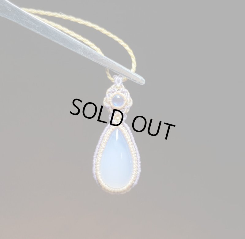 画像5: ☆11/05☆一点物、ローズクォーツ×ロイヤルブル-ムーンストーン:14金GF入り:愛をはぐくみ内面美を輝かせる女神アフロディーテの石:女神の物語2 (5)