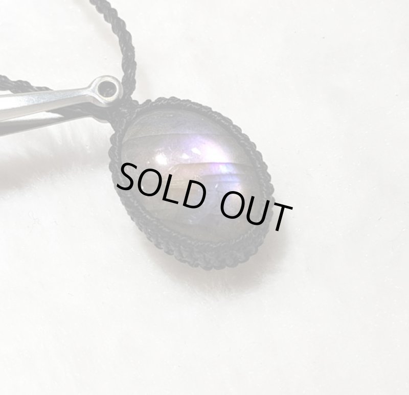 画像6: ☆10/01UP☆パープルイエローバイカラーラブラドライト:美しいグラデーションカラーがばっちり!コレクションピース:満月のうたた寝 (6)