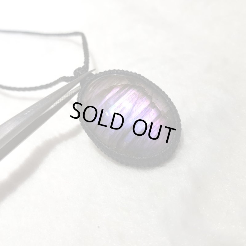 画像4: ☆11/24UP☆ハイクオリティパープルラブラドライト。美しいグラデーションカラーがばっちり！コレクションピース：パープルウォール (4)