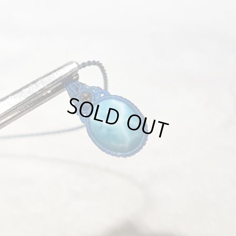 画像6: ☆04/22UP☆新作マクラメジュエリーシリーズ：ドミニカの宝石ラリマーが登場！水色の素晴らしいピース：水しぶき (6)