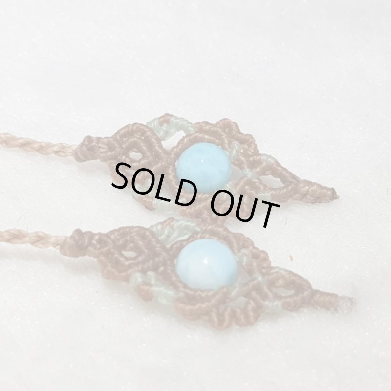 画像5: ☆04/22UP☆新作マクラメジュエリーシリーズ：ドミニカの宝石ラリマーが登場！水色の素晴らしいピース：チョーカー：水の戯れ (5)