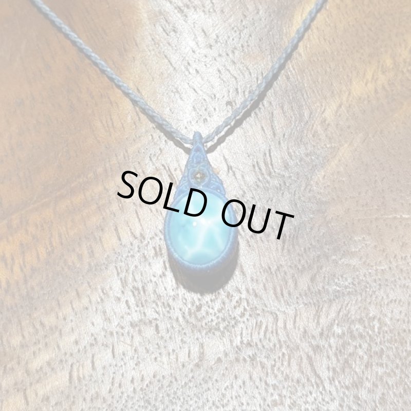 画像3: ☆04/22UP☆新作マクラメジュエリーシリーズ：ドミニカの宝石ラリマーが登場！水色の素晴らしいピース：水しぶき (3)