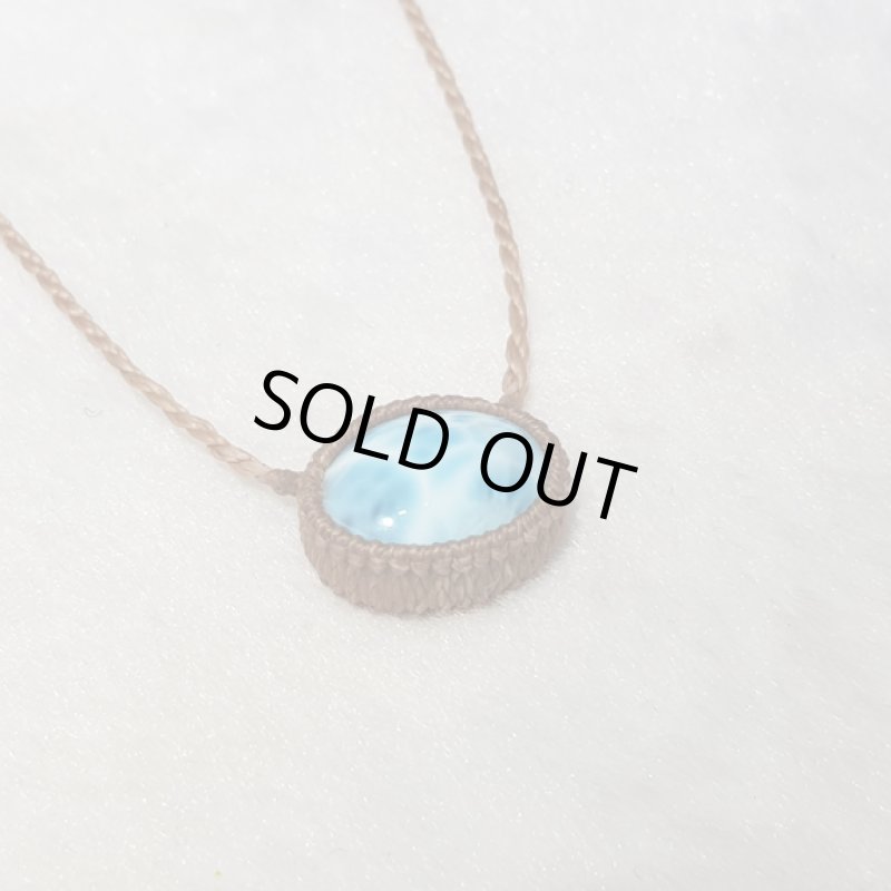 画像3: ☆04/22UP☆新作マクラメジュエリーシリーズ：ドミニカの宝石ラリマーが登場！水色の素晴らしいピース：チョーカー：水の戯れ (3)