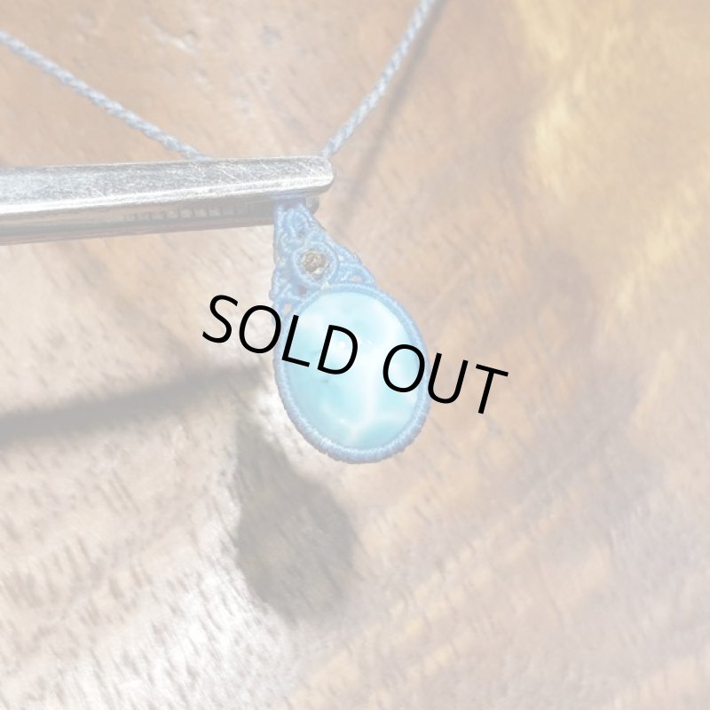 画像4: ☆04/22UP☆新作マクラメジュエリーシリーズ：ドミニカの宝石ラリマーが登場！水色の素晴らしいピース：水しぶき (4)