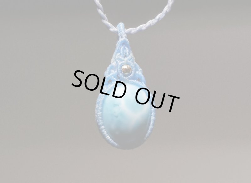 画像7: ☆04/22UP☆新作マクラメジュエリーシリーズ：ドミニカの宝石ラリマーが登場！水色の素晴らしいピース：水しぶき (7)