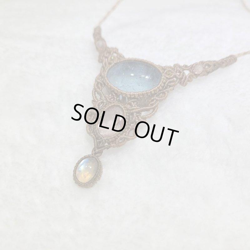 画像5: ☆03/18UP☆満月アクアマリン:モルガナイトファセット:レインボームーンストーン:先生作品:3月の天使 (5)