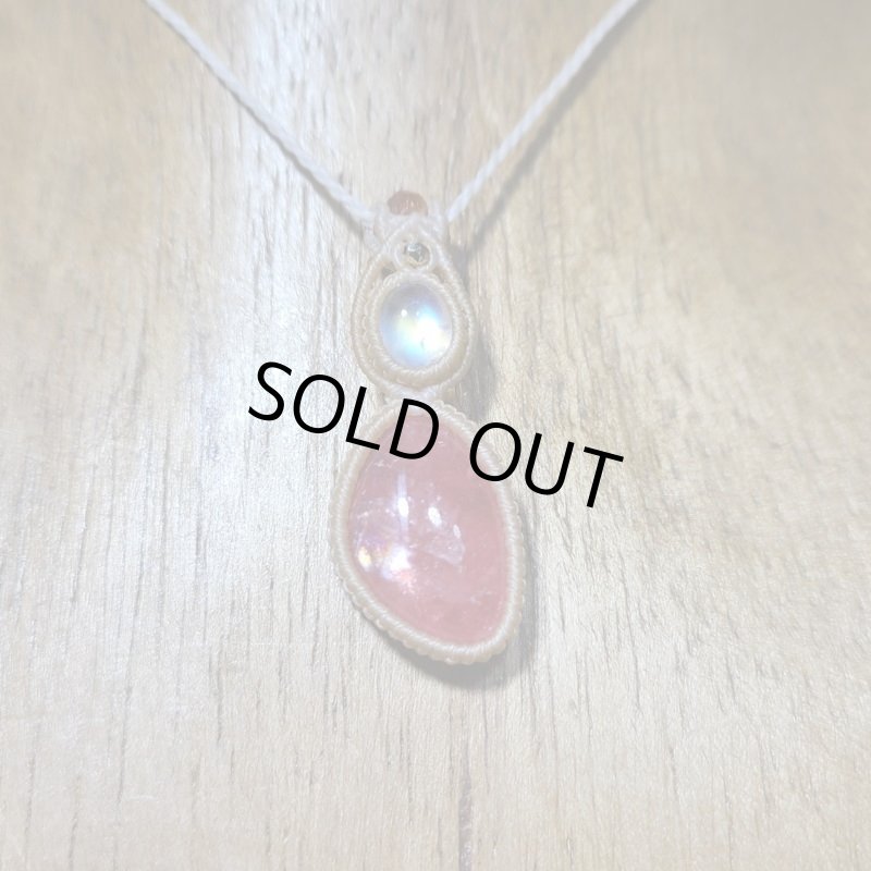 画像3: ☆4/16UP☆美しい透明度の高いインカローズ：ロードクロサイト：女性を磨く：地球のピンク色:先生作品：フラミンゴダンシング (3)