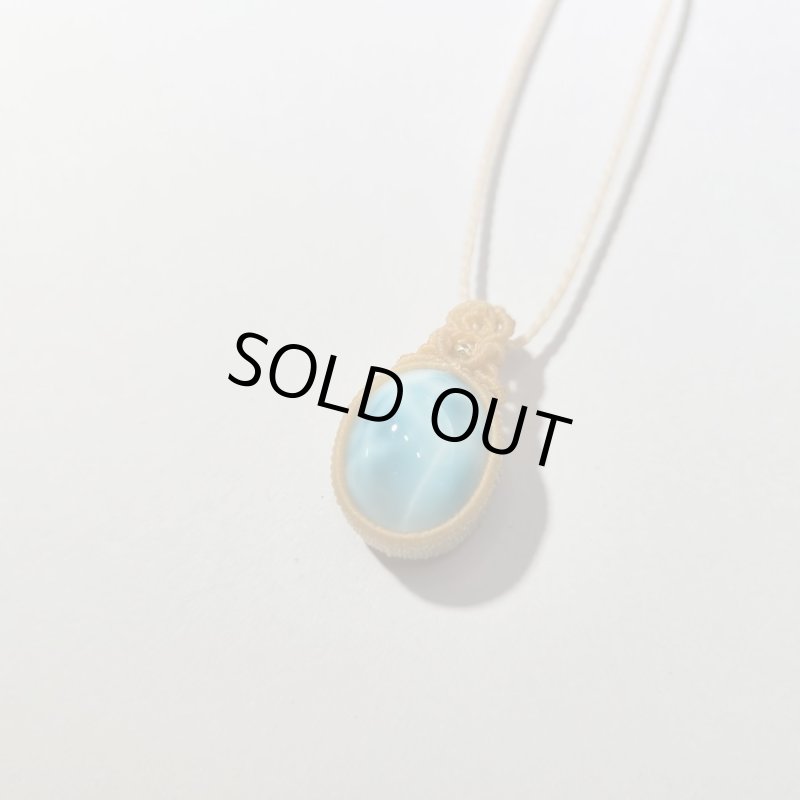 画像3: ☆06/14UP☆新作マクラメジュエリーシリーズ：ドミニカの宝石ラリマーが登場！水色の素晴らしいピース：スパイダーウエーブ (3)