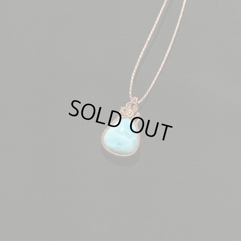 画像4: ☆06/14UP☆新作マクラメジュエリーシリーズ：ドミニカの宝石ラリマーが登場！水色の素晴らしいピース：ドルフィンオーシャン (4)