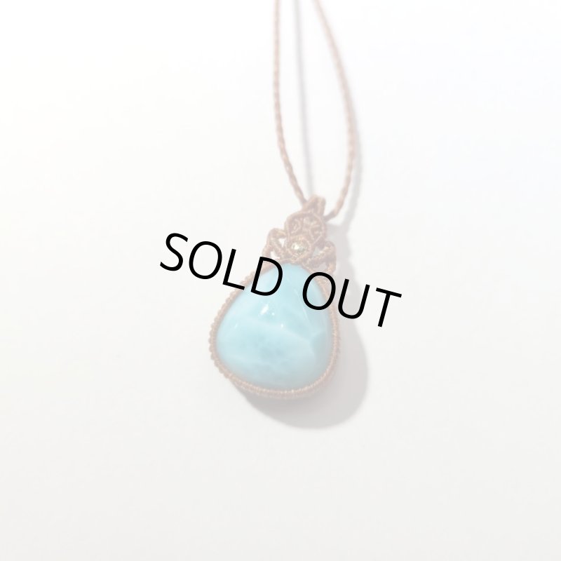 画像2: ☆06/14UP☆新作マクラメジュエリーシリーズ：ドミニカの宝石ラリマーが登場！水色の素晴らしいピース：ドルフィンオーシャン (2)