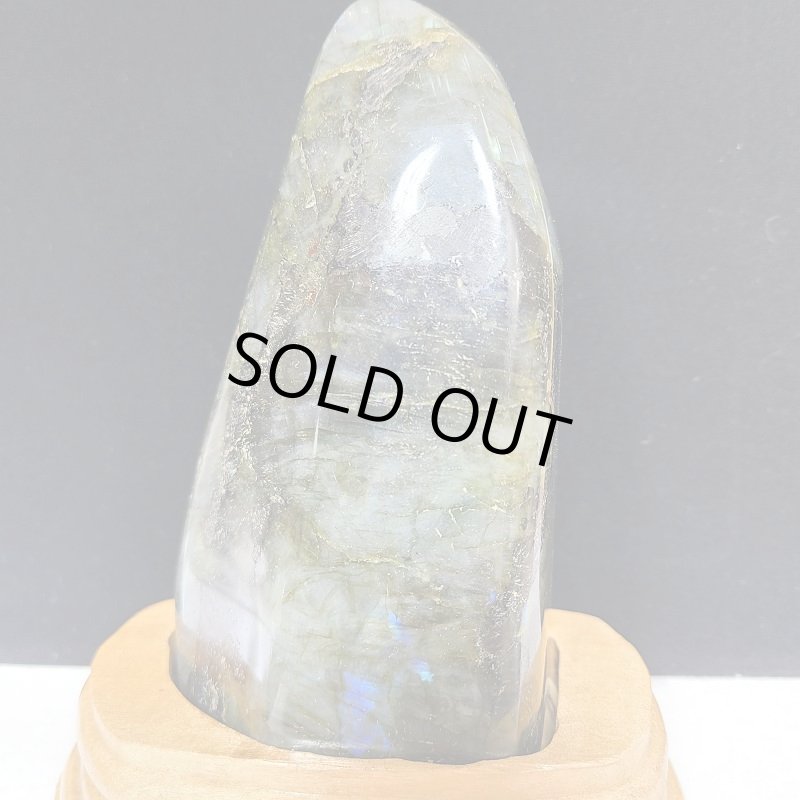 画像5: ☆07/14UP☆【大セール】ラブラドライトビック原石置物：台付き：ラブラド王 (5)