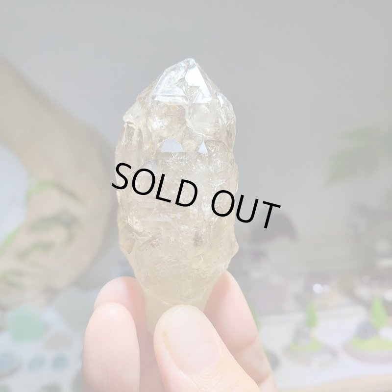 画像2: ☆07/14UP☆【大セール】カテドラル水晶 パキスタン産スモーキーハーキマーダイヤモンド　水入り：トーラス (2)