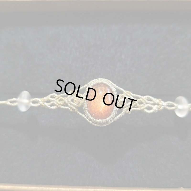 画像3: ☆08/10UP☆金と銀の紐でゴージャス。選び抜いた最高品質のサンストーン:8月満月先生作品:太陽の時代 (3)