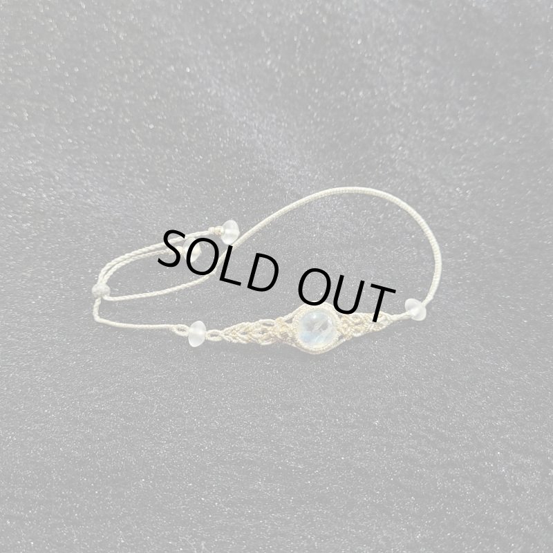 画像3: ☆08/10UP☆金と銀の紐でゴージャス。選び抜いた最高品質の青色にムーンストーン:8月満月先生作品:星降る月 (3)