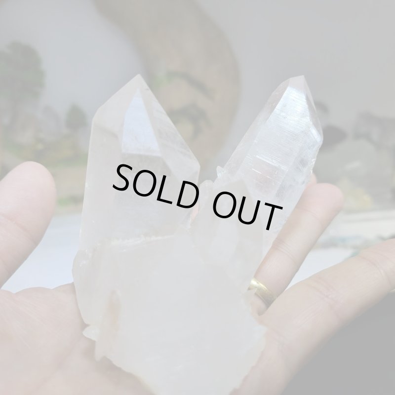 画像2: ☆09/09UP☆インド産:ヒマラヤ水晶:月のかけら選別コレクション原石シリーズ:世界の鉱物特集:3本の矢2 (2)