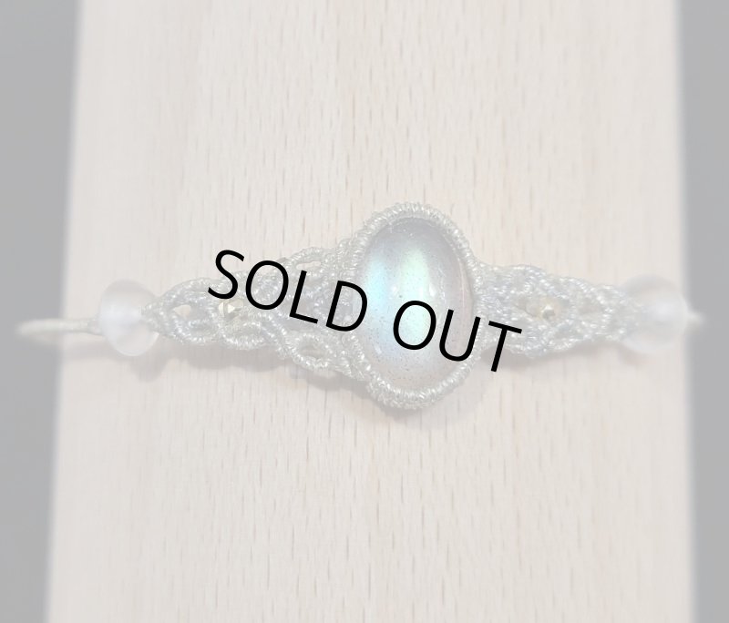 画像3: ☆09/09UP☆金と銀の紐でゴージャス。選び抜いた最高品質のラブラドライト：9月満月先生作品：星と十五夜の晩餐3 (3)