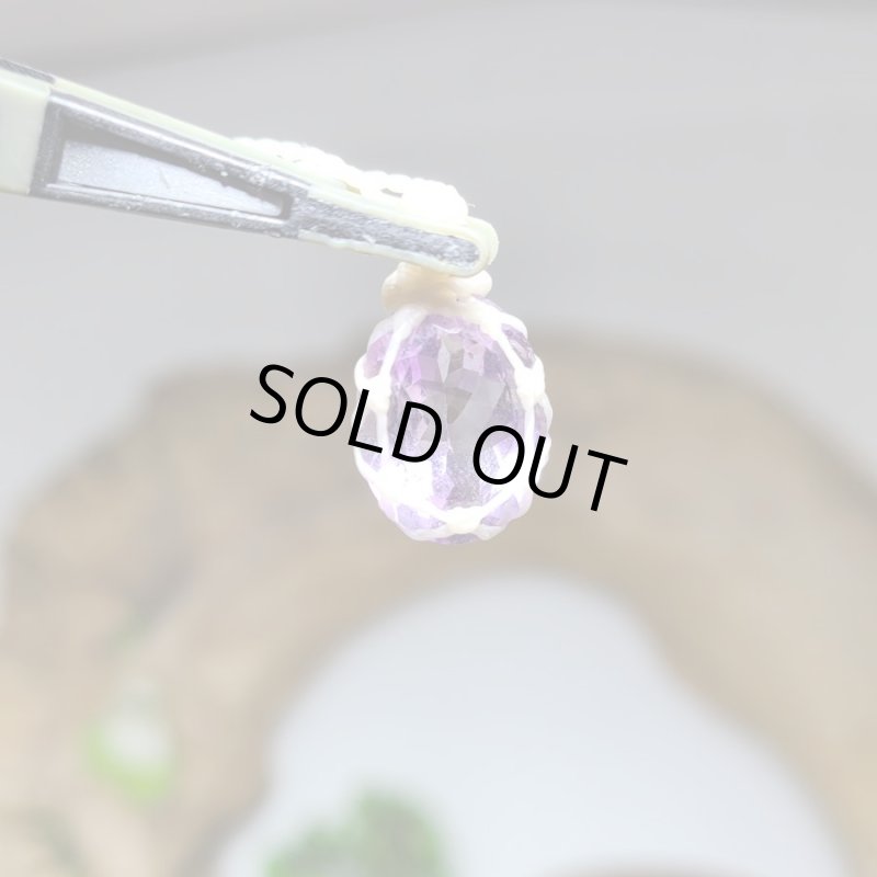 画像2: ☆09/09UP☆アメジストファセット：小粒デザイン：ラベンダーパープル：紫の鼓動4 (2)