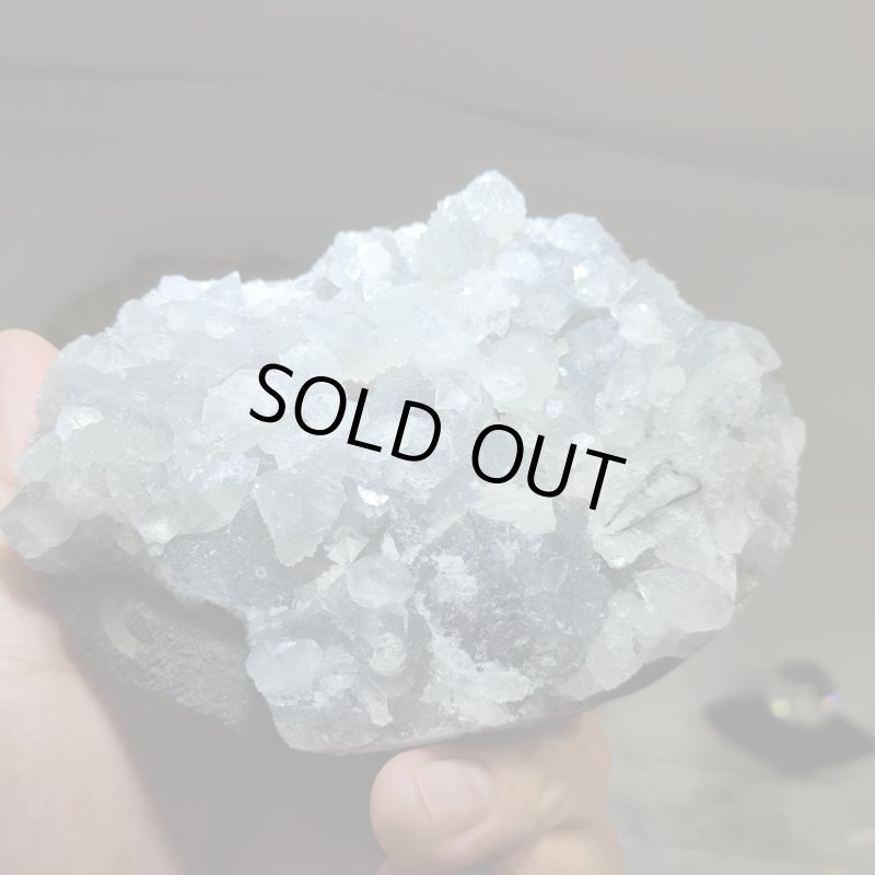 画像2: ☆09/09UP☆インド産:アポフィライト×カルセドニー：月のかけら選別コレクション原石シリーズ：世界の鉱物特集：ライジングロージー (2)