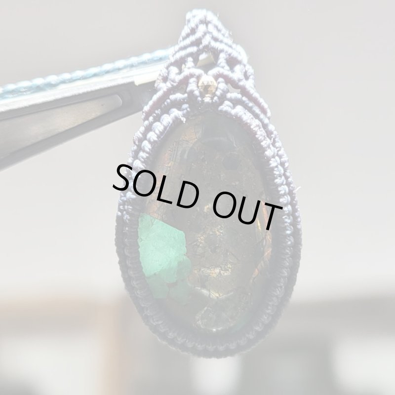 画像6: ☆12/05UP☆：エメラルド＆パイライト混合結晶：世界に一つの奇跡の石：先生作品：ハイクオリティ：ジュピター (6)