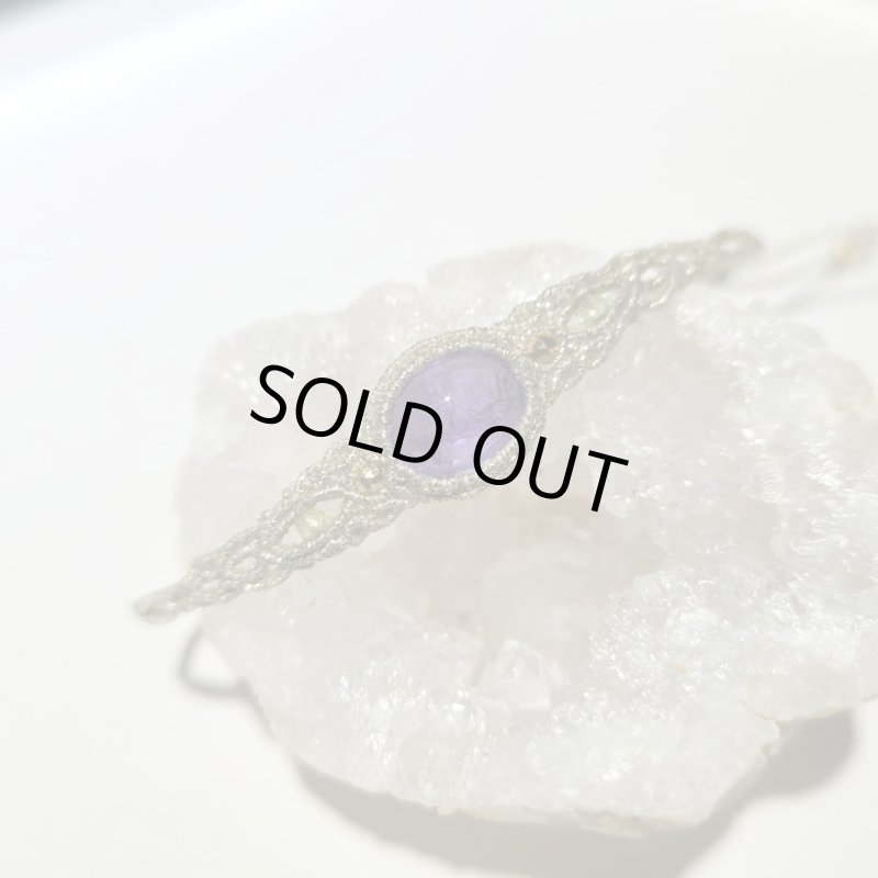 画像2: ☆04/05UP☆タンザナイト：先生作品：ブレスレット：金と銀の編み込み世界：それはまるでファンタジー：星のダンシング3 (2)