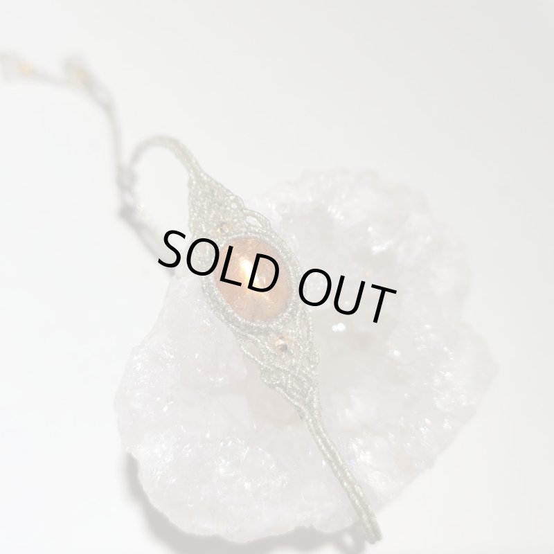 画像2: ☆04/05UP☆先生作品：金と銀の編み込みの世界。選び抜いた最高品質のサンストーン：星のダンシング6 (2)