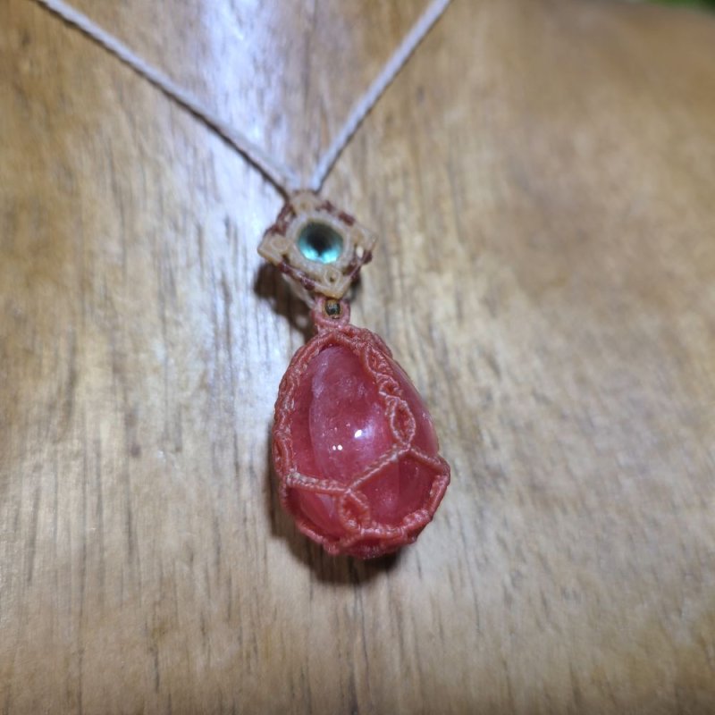 画像6: ☆07/01UP☆美しい透明度の高いロードクロサイト：女性を磨く：ダイアナマリアフローライト：情熱のエッグ (6)