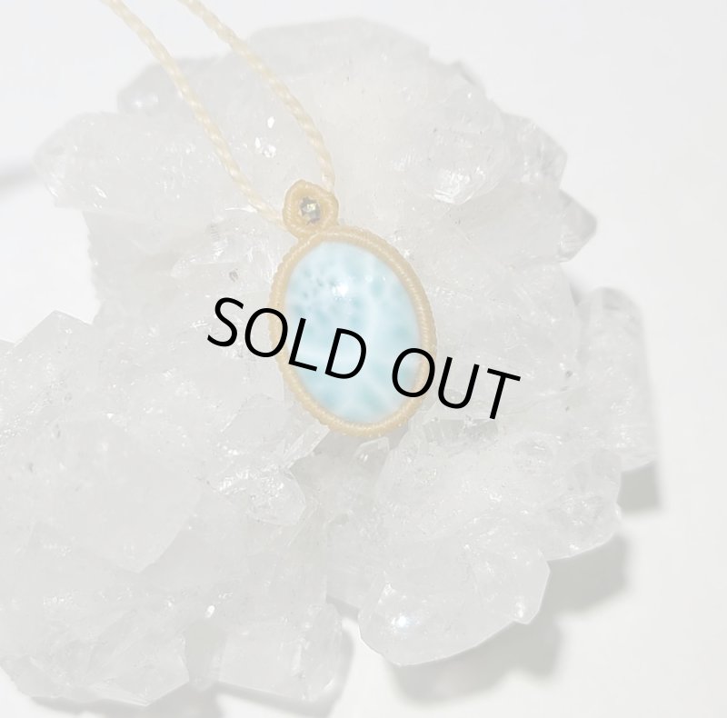 画像2: ☆07/01UP☆先生作品:ラリマー:水色の素晴らしいピース:水のアメンボ2 (2)