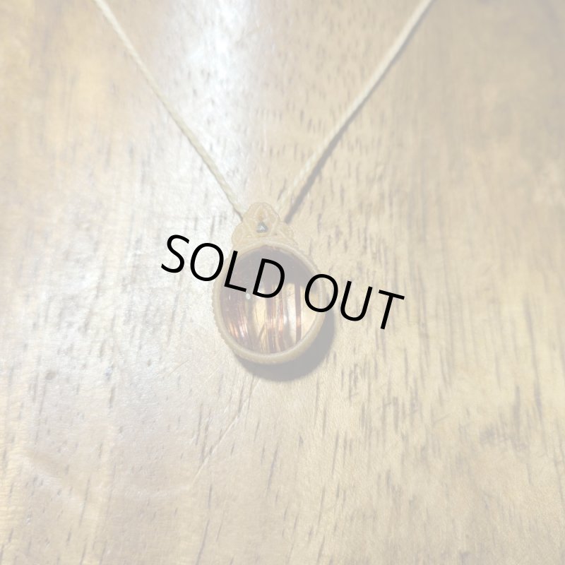 画像3: ☆07/27UP☆：ゴールデンレッドルチルクォーツ：ハイクオリティ：先生作品：マクラメジュエリー；アルデバラン5 (3)