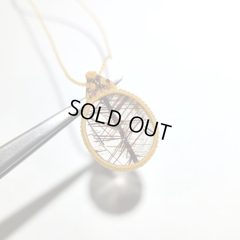 画像3: ☆07/27UP☆：ゴールデンレッドルチルクォーツ：ハイクオリティ：先生作品：マクラメジュエリー；アルデバラン2 (3)