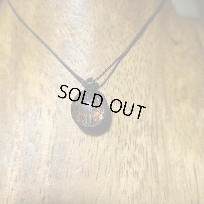 画像3: ☆07/27UP☆:ゴールデンレッドルチルクォーツ:ハイクオリティ:先生作品:マクラメジュエリー;アルデバラン4 (3)